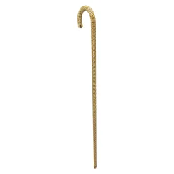 Il Marchesato Crook Walking Cane Encrusted with Emerald crystals Discount