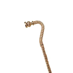 Il Marchesato Crook Walking Cane Encrusted with white crystals Fashion