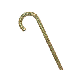 Il Marchesato Crook Walking Cane Encrusted with Emerald crystals Discount