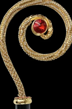 Il Marchesato Curl Walking stick with crystals Hot