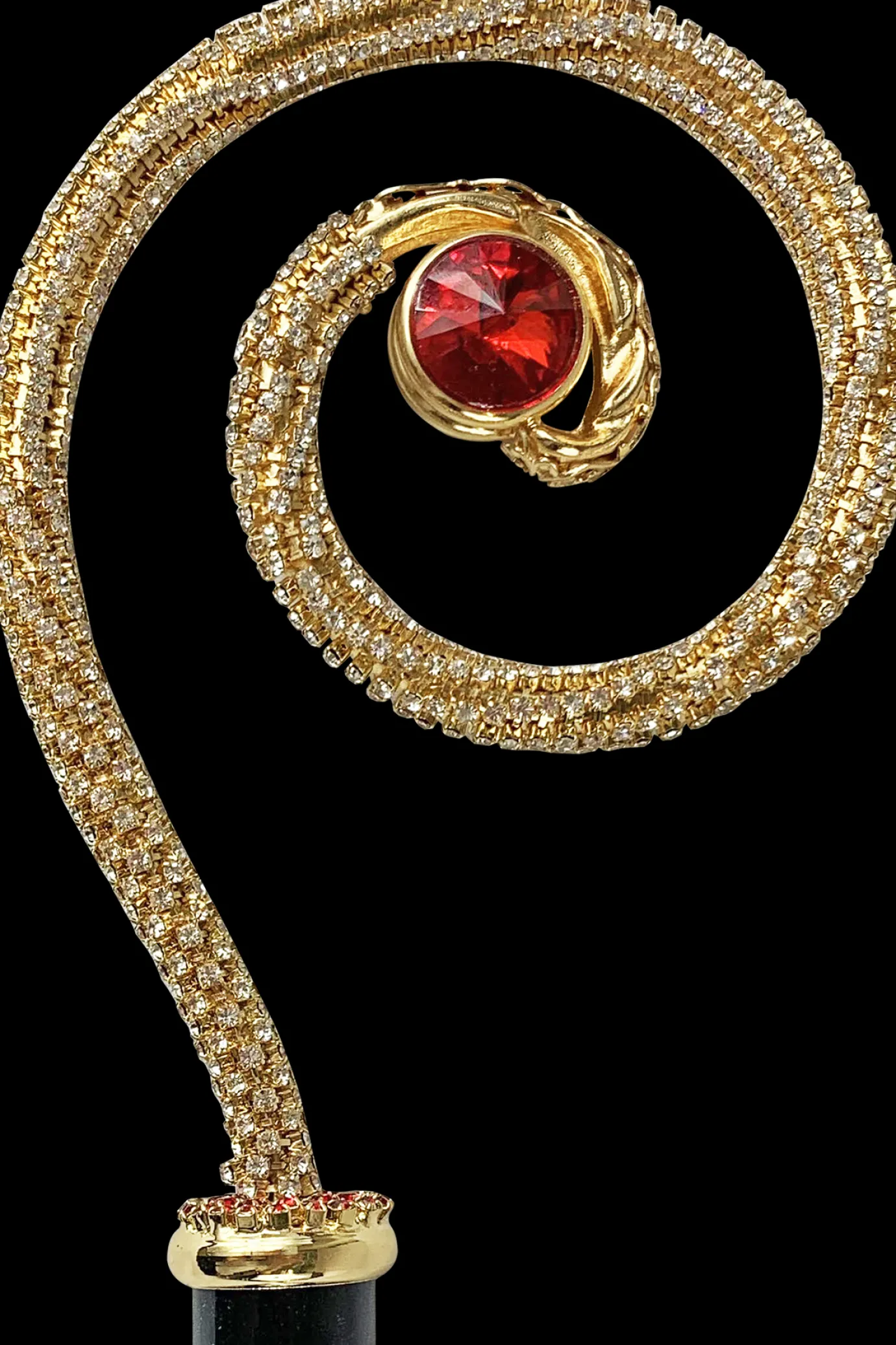 Il Marchesato Curl Walking stick with crystals Hot