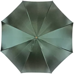 Il Marchesato Dark green umbrella with roses and cream knob Clearance