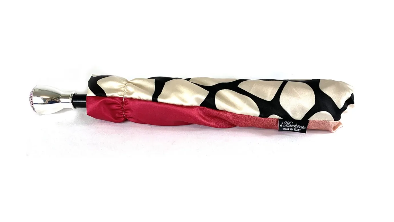 Il Marchesato Double canopy umbrella with Magenta and exclusive design Best