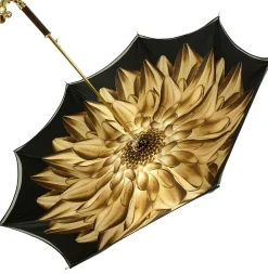 Il Marchesato Double Cloth Gold Shaded Dahlia Umbrella Outlet