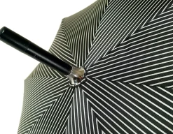 Il Marchesato Double Cloth Men's Black Striped Umbrella Hot