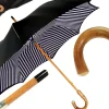 Il Marchesato Double Cloth Men's Umbrella - Blue Striped Design Online