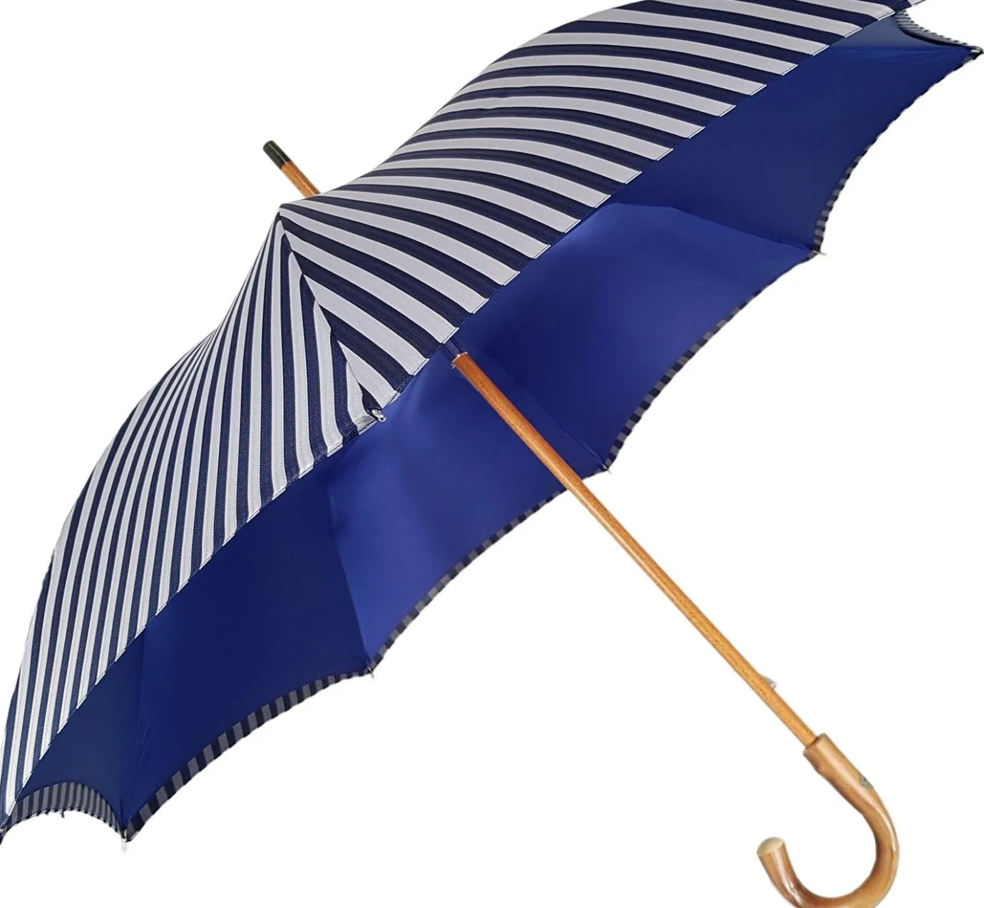 Il Marchesato Double Cloth Men's Umbrella - Blue Striped Design Best