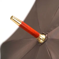 Il Marchesato Double Cloth Men's Umbrella - 24K Goldplated handle New