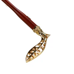 Il Marchesato Double Cloth Men's Umbrella - 24K Goldplated handle New