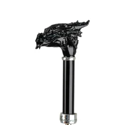 Il Marchesato Dragon’s Fury: Black Umbrella with Fierce Dragon Handle Online