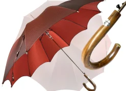Il Marchesato Elegant Burgundy Dot's Umbrella Hot