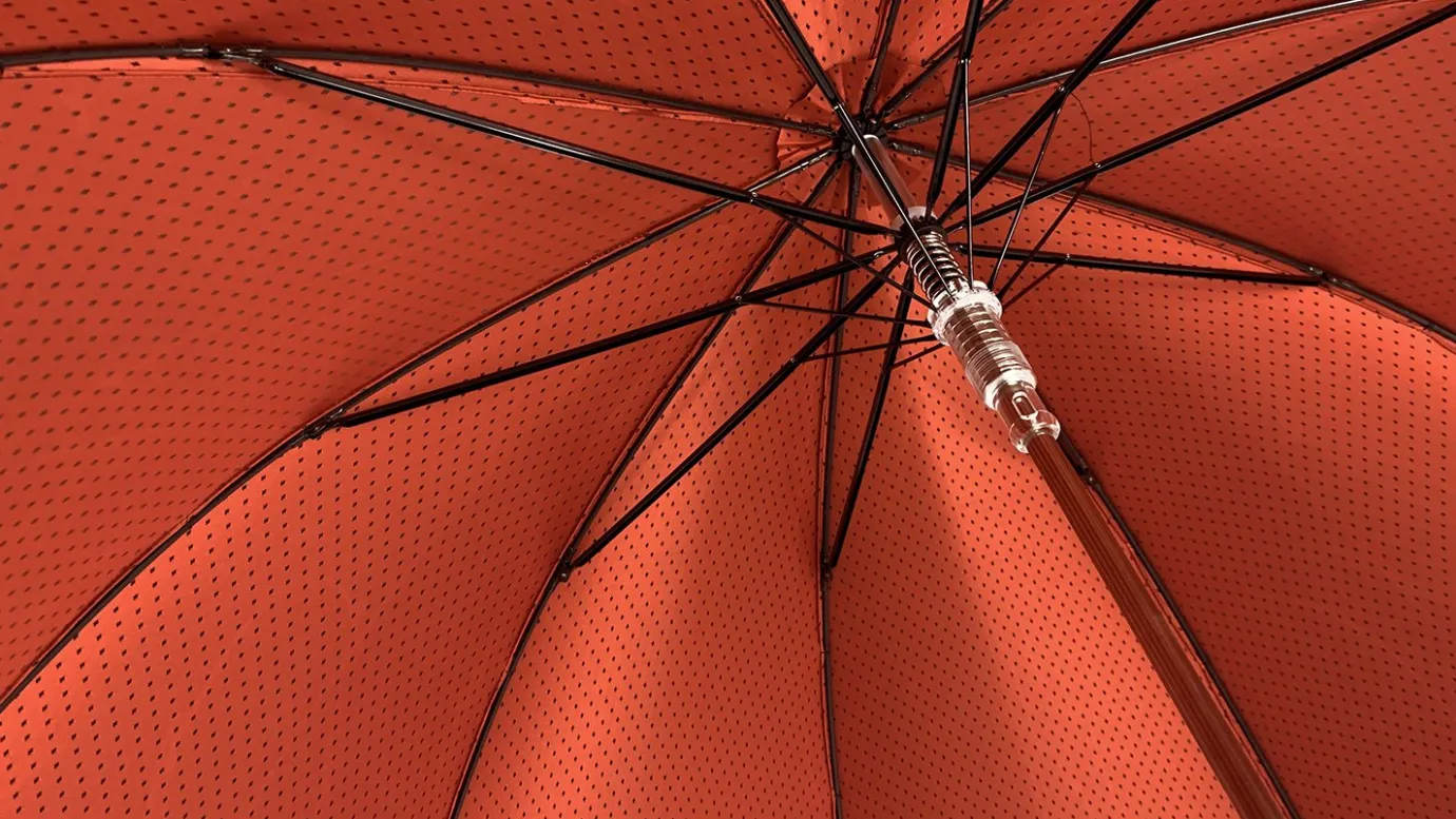 Il Marchesato Elegant Burgundy Dot's Umbrella Hot