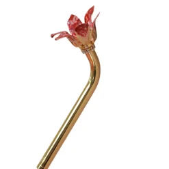 Il Marchesato Elegant Floral Umbrella with Exquisite Red Flower Handle Fashion