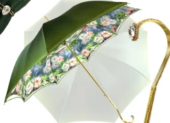 Il Marchesato Elegant Green Floral Umbrella Outlet