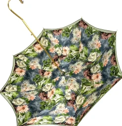 Il Marchesato Elegant Green Floral Umbrella Outlet