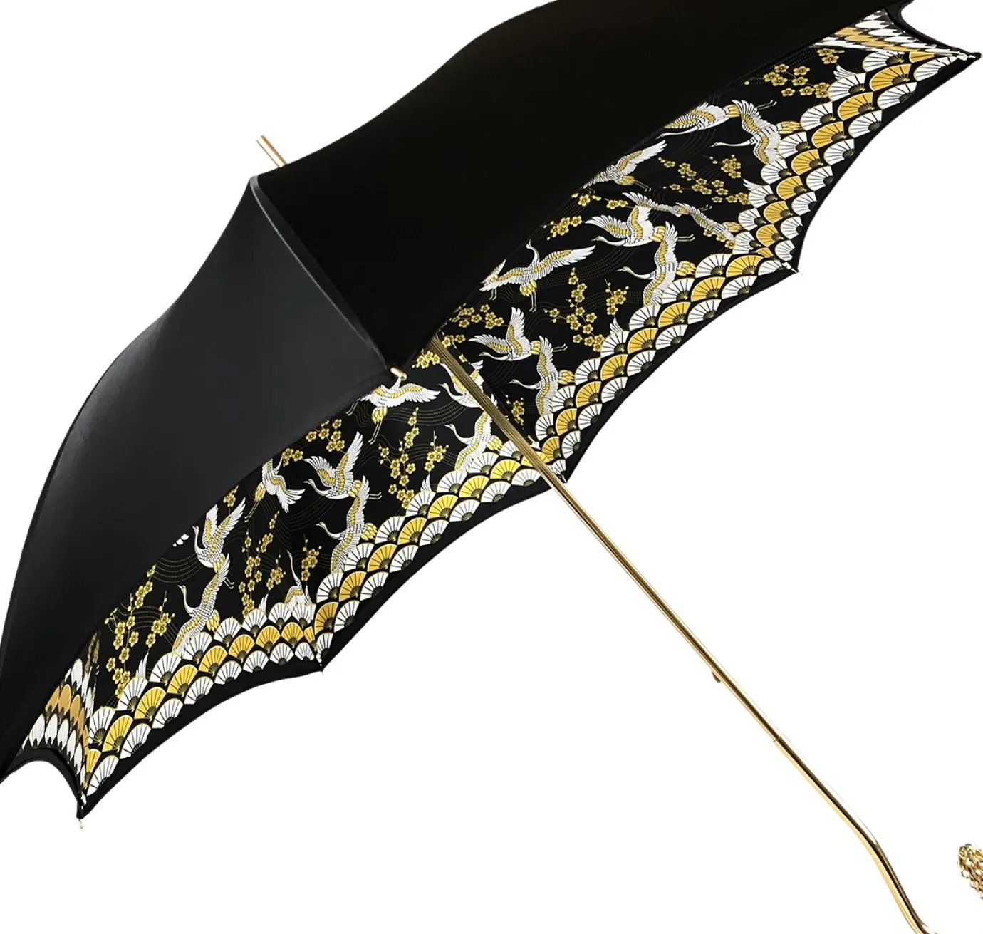 Il Marchesato Elegant Internally Herons Print Umbrella, Double Cloth Fashion