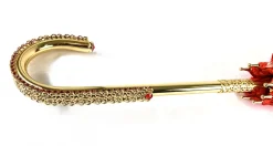 Il Marchesato Elegant Internally Leopard Print Umbrella, Double Cloth Outlet