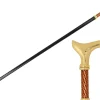 Il Marchesato Elegant Italian Craftsmanship: Luxury Walking Cane with 24K Gold Plati Discount