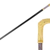Il Marchesato Elegant Italian Craftsmanship: Luxury Walking Cane with 24K Gold Plati Fashion