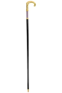 Il Marchesato Elegant Italian Craftsmanship: Luxury Walking Cane with 24K Gold Plati Fashion