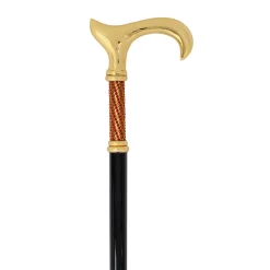Il Marchesato Elegant Italian Craftsmanship: Luxury Walking Cane with 24K Gold Plati Discount