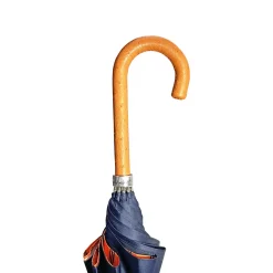 Il Marchesato Elegant Man's umbrella with orange ostrich leather handle Best