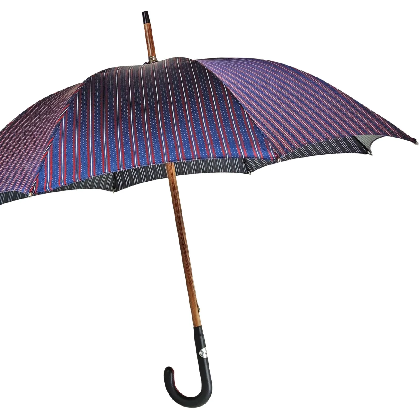 Il Marchesato Elegant Men's umbrella with black leather handle Hot
