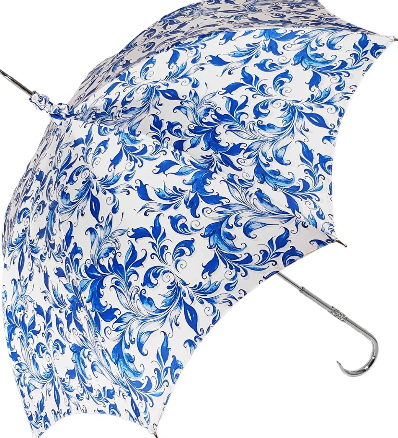 Il Marchesato Elegant Parasol With Blue Design On White Background Hot