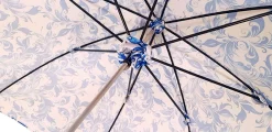 Il Marchesato Elegant Parasol With Blue Design On White Background Hot