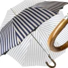 Il Marchesato Elegant striped Blue and gray umbrella - Exclusive ilMarchesato Clearance