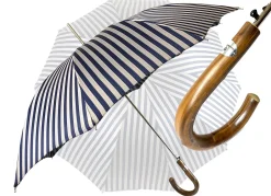 Il Marchesato Elegant striped Blue and gray umbrella - Exclusive ilMarchesato Clearance