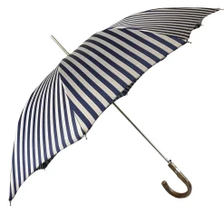 Il Marchesato Elegant striped Blue and gray umbrella - Exclusive ilMarchesato Clearance