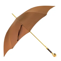 Il Marchesato Elegant Tobacco Umbrella with Gold Ram Best