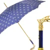 Il Marchesato Elegant Umbrella with Filigree Metal Handle and Lily Design Online
