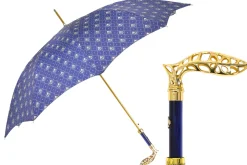 Il Marchesato Elegant Umbrella with Filigree Metal Handle and Lily Design Online