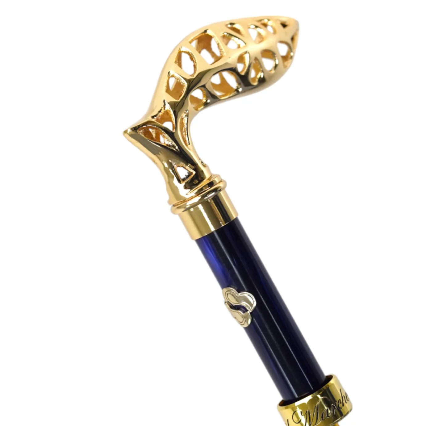 Il Marchesato Elegant Umbrella with Filigree Metal Handle and Lily Design Online