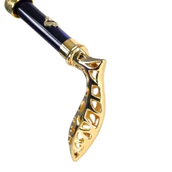 Il Marchesato Elegant Umbrella with Filigree Metal Handle and Lily Design Online
