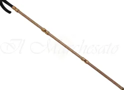 Il Marchesato Elegant Walking Cane Encrusted with Swarovski Crystals- Leather Handle Clearance