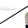 Il Marchesato Evening Cane with Crystals and Pearl Fashion