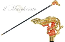 Il Marchesato Exclusive and Limited collection - Gold plated 24K Octopus with Swarov Sale