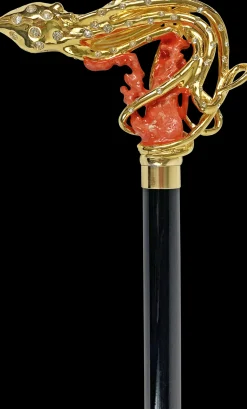 Il Marchesato Exclusive and Limited collection - Gold plated 24K Octopus with Swarov Sale