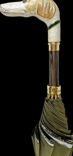 Il Marchesato Exclusive hand-painted greyhound umbrella New