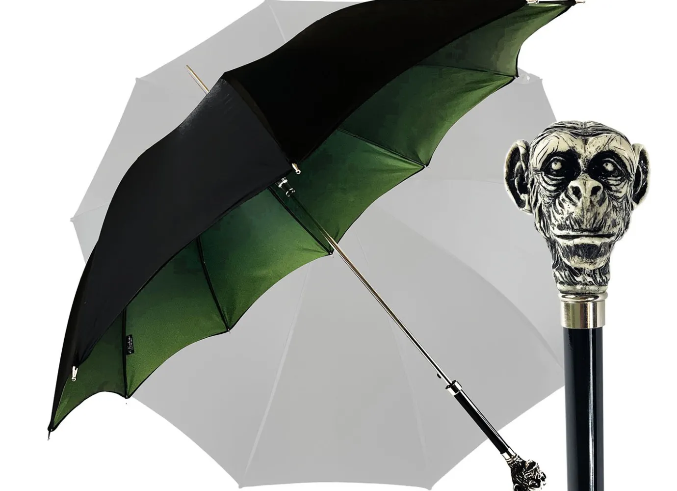 Il Marchesato Exclusive umbrella with hand-painted monkey handle Online