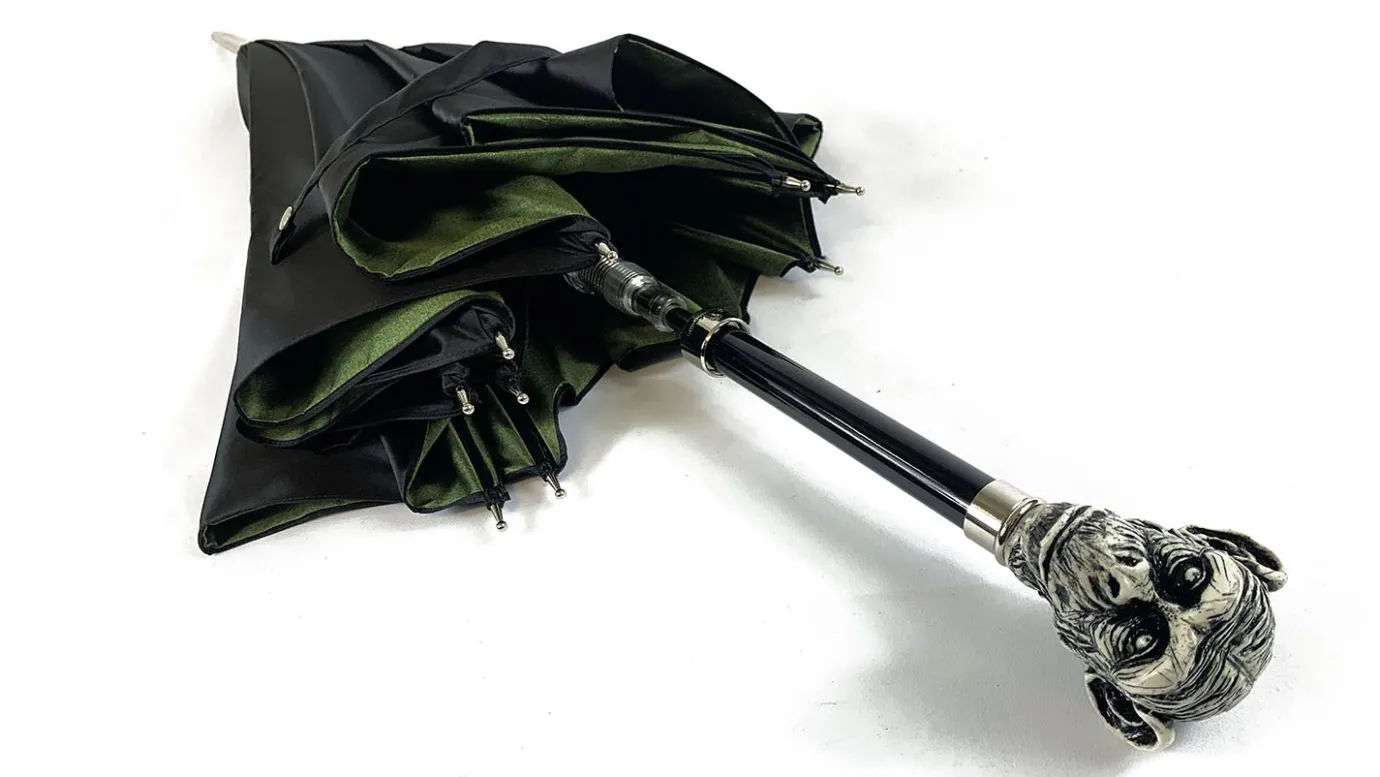 Il Marchesato Exclusive umbrella with hand-painted monkey handle Online