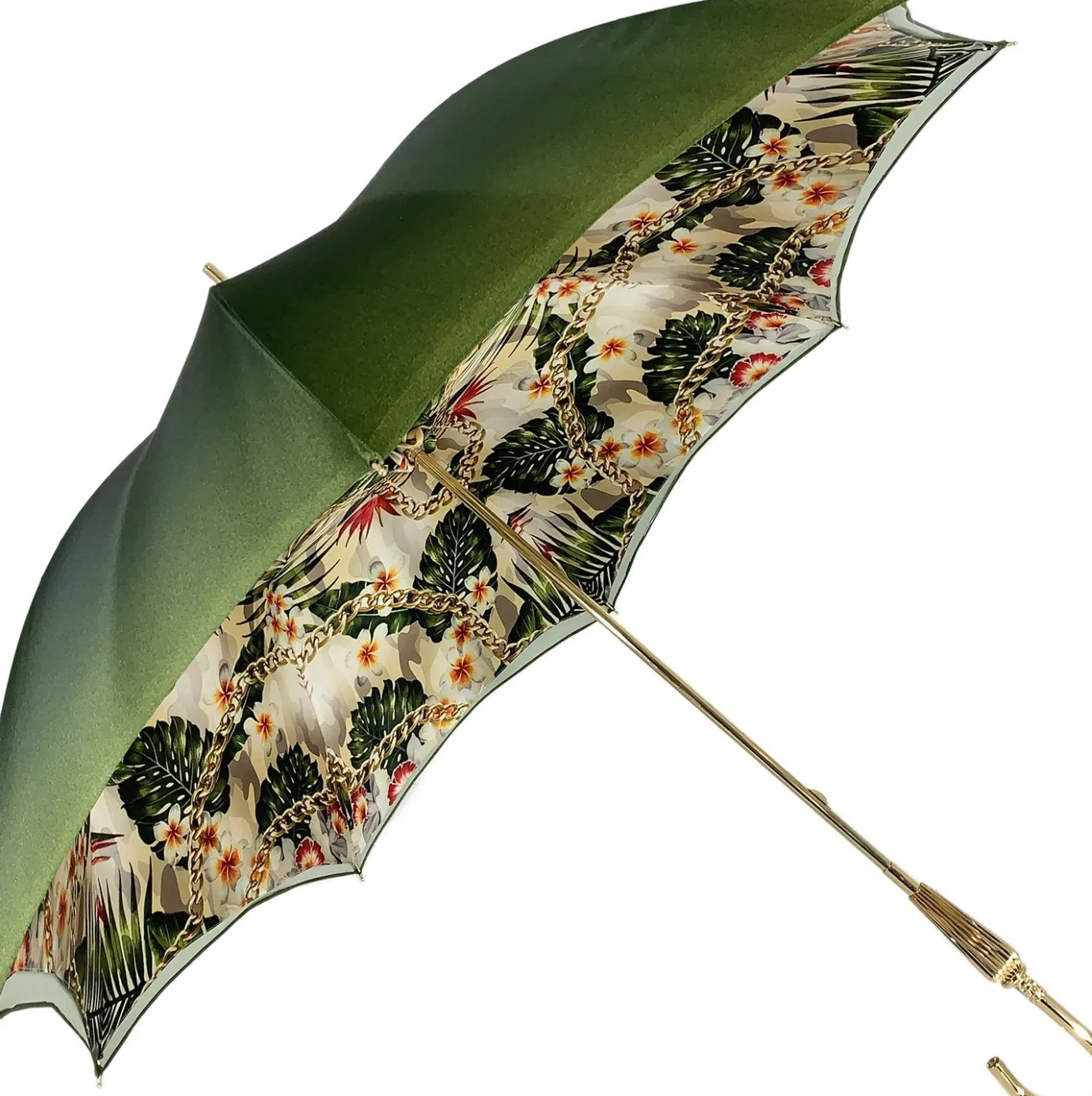 Il Marchesato Fantastic flower and chain Umbrella With Double Fabric, Exclusive Desi Best