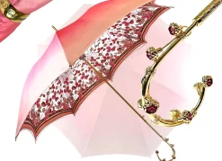 Il Marchesato Fantastic light pink umbrella with Special flowered handle Discount