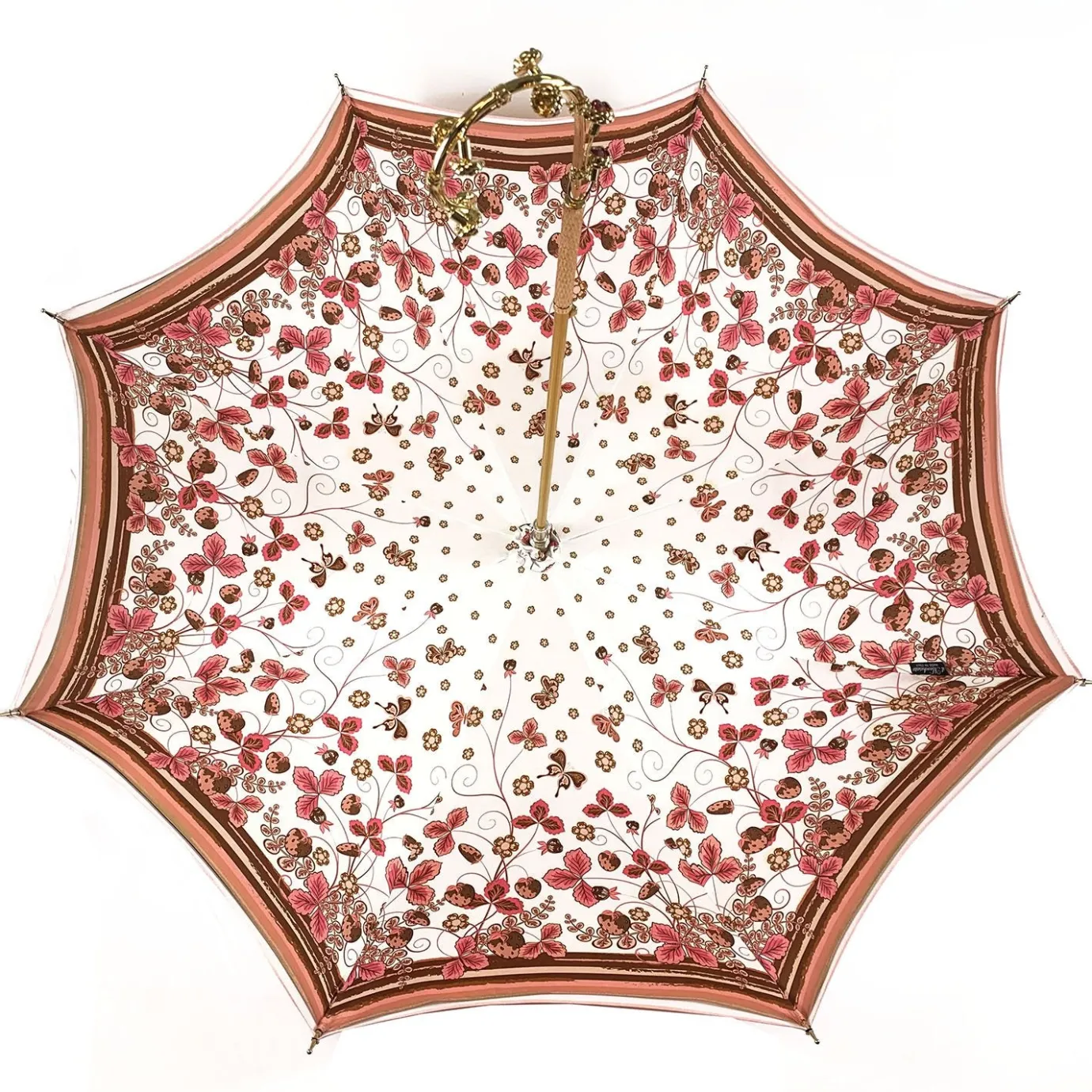 Il Marchesato Fantastic light pink umbrella with Special flowered handle Discount