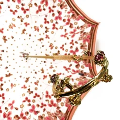 Il Marchesato Fantastic light pink umbrella with Special flowered handle Discount