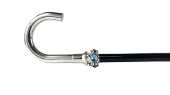 Il Marchesato Fantastic Men's cane with aquamarine crystals Hot