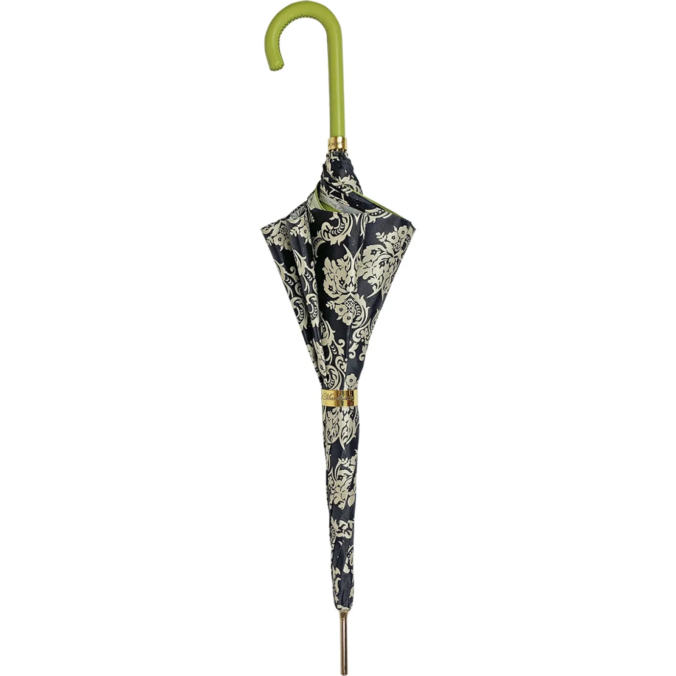 Il Marchesato Fashionable black damask with fantastic green New